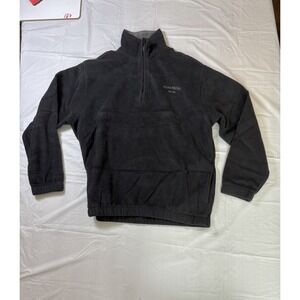 Mens Ocean‎ Pacific Quarter zip fleece, black, front pocket, Size Medium